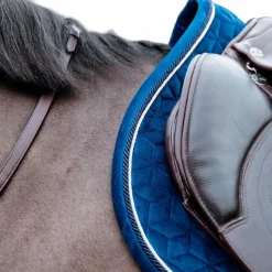Tapis De Selle|Tapis Cso/ Mixtes*Kentucky Horsewear - Tapis de selle Basic Velvet jumping Marine