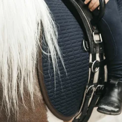 New - Tapis de selle color edition cuir marine pour minis Collection 