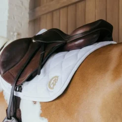 Tapis Cso/ Mixtes|Tapis De Selle*Kentucky Horsewear - Tapis de selle Wave jumping 3D logo Blanc