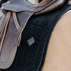 Tapis/ Amortisseur|Tapis De Selle*Kentucky Horsewear - Tapis de dressage Skin Friendly Velvet Noir