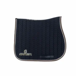 Tapis Cso/ Mixtes|Tapis De Selle*Kentucky Horsewear - Tapis de selle Fishbone cuir Marine