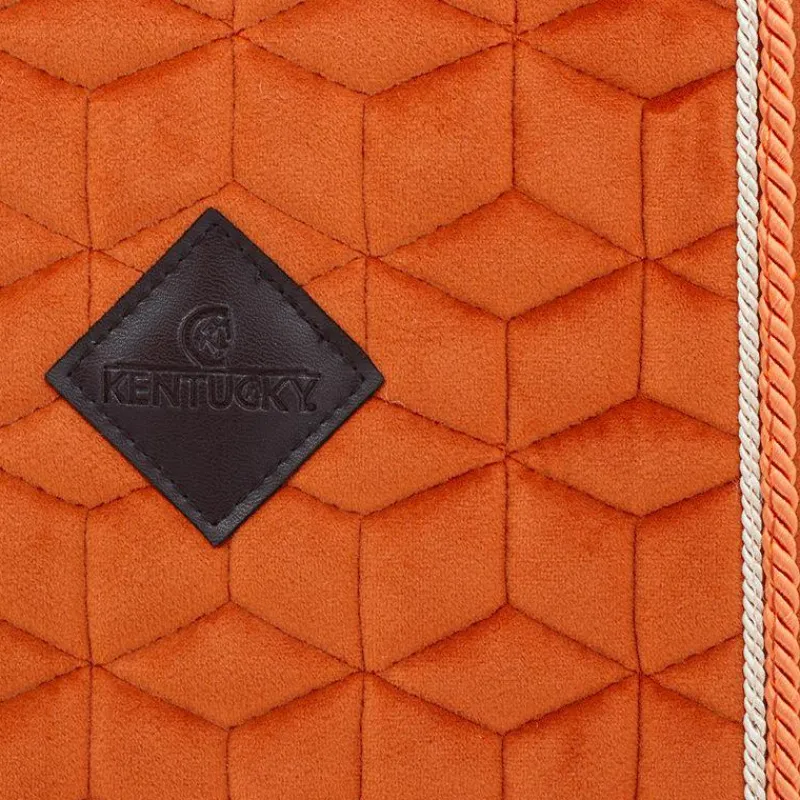 Collection "Minis" Kentucky|Tapis De Selle Poneys*Kentucky Horsewear - Tapis de selle Velvet Jumping Orange