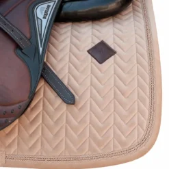 Tapis Cso/ Mixtes|Tapis De Selle*Kentucky Horsewear - Tapis de selle Velvet Mini Pearls Beige