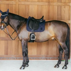 Tapis De Dressage|Tapis De Selle*Kentucky Horsewear - Tapis de dressage Wave 3D logo Marine