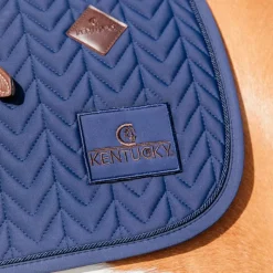 Tapis De Dressage|Tapis De Selle*Kentucky Horsewear - Tapis de dressage fishbone Marine