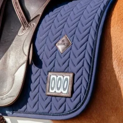 Tapis De Dressage|Tapis De Selle*Kentucky Horsewear - Tapis de dressage fishbone Marine