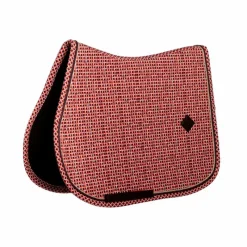 Collection "Minis" Kentucky|Tapis De Selle Poneys*Kentucky Horsewear - Tapis de selle Velvet Printing check Rouge