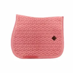 Tapis De Selle|Tapis Cso/ Mixtes*Kentucky Horsewear - Tapis de selle Velvet Jumping Vieux Rose
