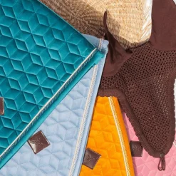 Tapis De Selle|Tapis Cso/ Mixtes*Kentucky Horsewear - Tapis de selle Velvet Jumping Vieux Rose