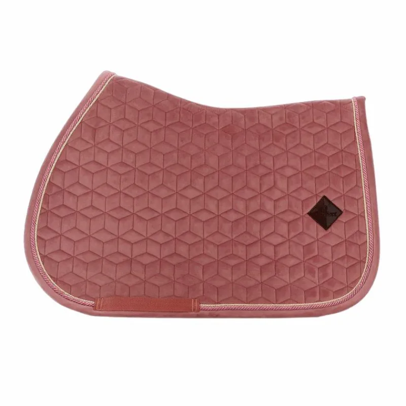 Collection "Minis" Kentucky|Tapis De Selle Poneys*Kentucky Horsewear - Tapis de selle Velvet Jumping Vieux pour minis Rose