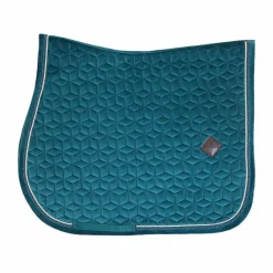 Tapis De Selle|Tapis Cso/ Mixtes*Kentucky Horsewear - Tapis de selle Velvet Jumping Emeraude Bleu