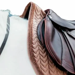 Tapis De Selle|Tapis Cso/ Mixtes*Kentucky Horsewear - Tapis de selle Velvet Pearls jumping Beige