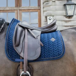 Dressage|Tapis De Dressage*Kentucky Horsewear - Tapis de dressage Velvet Pearls Marine