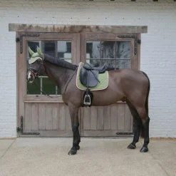Tapis De Dressage|Dressage*Kentucky Horsewear - Tapis de dressage Softshell Onion Quilt kaki/ vieux rose Vert