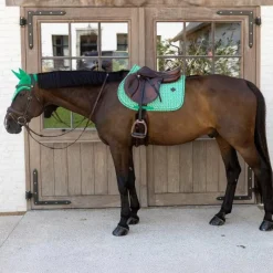 Hot - Tapis de selle Velvet Printing maze cipher / blanc Collection 