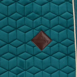 Tapis De Selle|Tapis De Dressage*Kentucky Horsewear - Tapis de dressage Velvet Emeraude Bleu