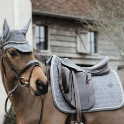 Tapis De Dressage|Tapis De Selle*Kentucky Horsewear - Tapis de dressage Basic Velvet Gris