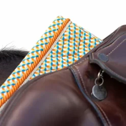 Clearance - Tapis de selle Velvet Printing cubes colorfull Collection 