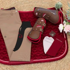 Tapis De Selle|Tapis Cso/ Mixtes*Kentucky Horsewear - Tapis de selle Velvet jumping Fuchsia Rose