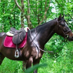 Tapis De Selle|Tapis Cso/ Mixtes*Kentucky Horsewear - Tapis de selle Velvet jumping Fuchsia Rose