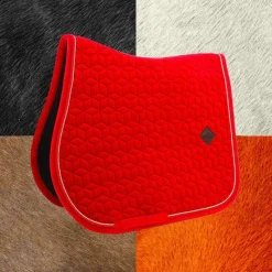 Tapis De Selle|Tapis Cso/ Mixtes*Kentucky Horsewear - Tapis de selle Velvet jumping Rouge