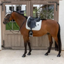 New - Tapis de dressage Velvet Printing pied de poule / blanc Dressage|Collection 