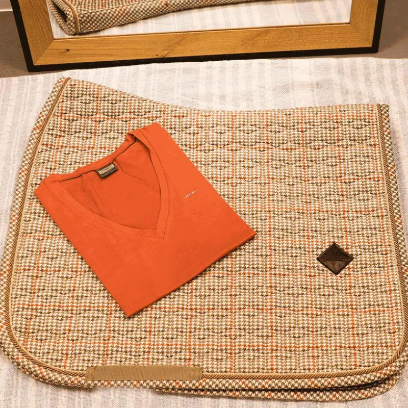 Dressage|Tapis De Dressage*Kentucky Horsewear - Tapis de dressage Pied de Poule Beige