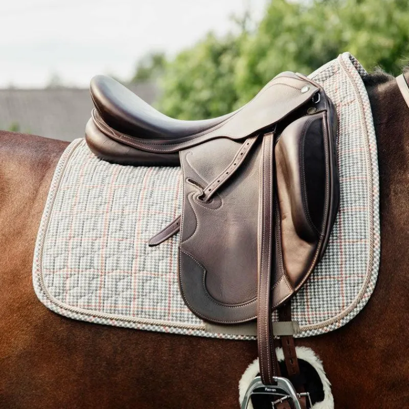 Dressage|Tapis De Dressage*Kentucky Horsewear - Tapis de dressage Pied de Poule Beige