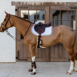 Tapis Cso/ Mixtes|Tapis De Selle*Kentucky Horsewear - Tapis de selle Glitter Rope et marine Blanc