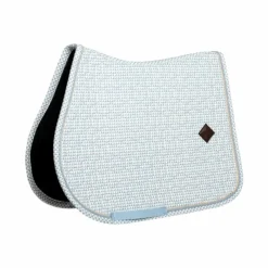 Sale - Tapis de selle Velvet Printing flags light blue Collection "Minis" Kentucky|Tapis De Selle Poneys