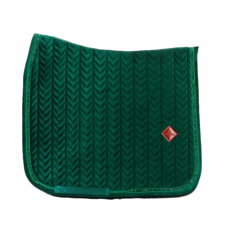 Dressage|Tapis De Dressage*Kentucky Horsewear - Tapis de dressage Velvet Pearls sapin Vert