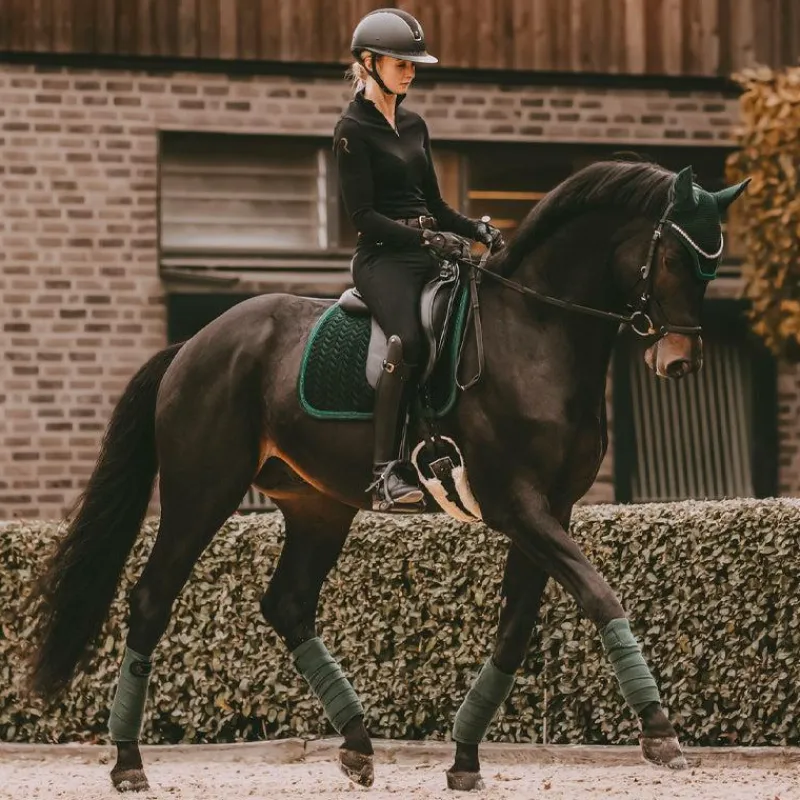 Dressage|Tapis De Dressage*Kentucky Horsewear - Tapis de dressage Velvet Pearls sapin Vert