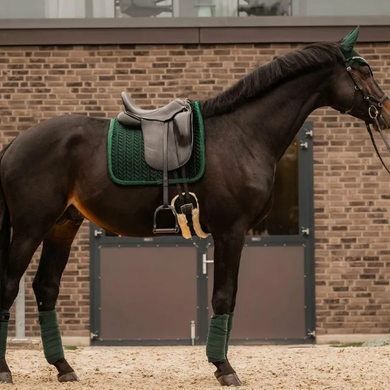 Dressage|Tapis De Dressage*Kentucky Horsewear - Tapis de dressage Velvet Pearls sapin Vert