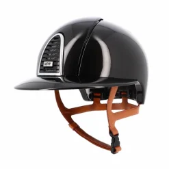 Casques D'Équitation À Visière Polo|Casques D'Équitation*KEP - Casque d'équitation Cromo 2.0 New Shine visière polo jugulaire beige Noir