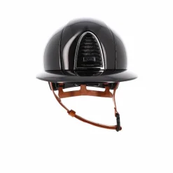 Casques D'Équitation À Visière Polo|Casques D'Équitation*KEP - Casque d'équitation Cromo 2.0 New Shine visière polo jugulaire beige Noir