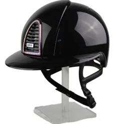 Hot - Casque d'équitation Cromo 2.0 édition limitée Shine Padova black Swarovski visière polo Casques D'Équitation À Visière Polo|Casques D'Équitation