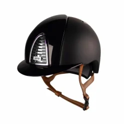Casques D'Équitation À Visière Standard|Casques D'Équitation*KEP - Casque d'équitation Cromo 2.0 Textile Polish visiere standard jugulaire beige Noir