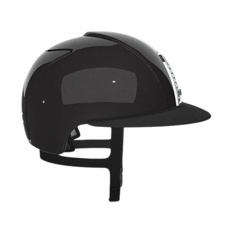 New - Casque d'équitation Cromo 2 polish grey visière polo Casques D'Équitation À Visière Polo|Casques D'Équitation