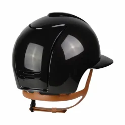 Sale - Casque d'équitation Cromo 2.0 édition limitée Shine Trieste black Swarovski visière polo jugulaire beige Casques D'Équitation À Visière Polo|Casques D'Équitation