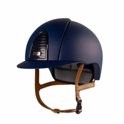 Online - Casque équitation Cromo 2.0 blue matt visière standard jugulaire beige Casques D'Équitation À Visière Standard|Casques D'Équitation