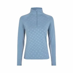 Hot - T-shirt manches longues uv protection femme KLHavanna blue faded denim T-Shirts Et Baselayers