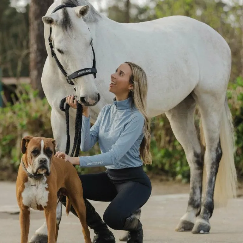 Hot - T-shirt manches longues uv protection femme KLHavanna blue faded denim T-Shirts Et Baselayers