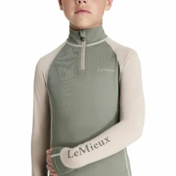 T-Shirts Et Baselayers*LeMieux - Baselayer manches longues enfant Mini rosemary Vert