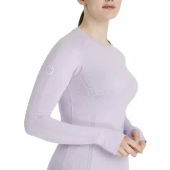 Outlet - Baselayer manches longues femme Britney sans coutures lilac T-Shirts Et Baselayers