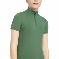 Discount - Baselayer manches courtes enfant Junior Young Rider Classique Hunter green Enfant T-Shirts Et Baselayers