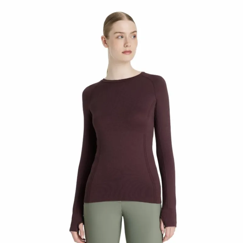 New - Baselayer manches longues femme Britney sans coutures damson T-Shirts Et Baselayers