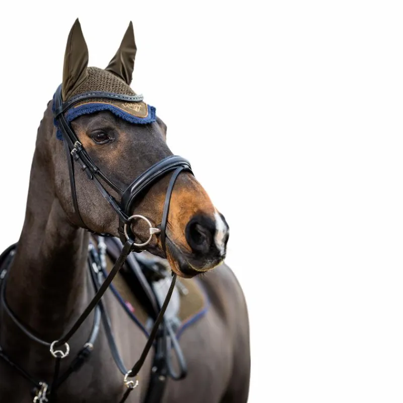 Bonnets Pour Chevaux*LeMieux - Bonnet anti-mouches Classic Alpine kaki/ marron Vert