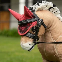 Peluches*LeMieux - Bonnet anti-mouches pour peluche Toy Pony cranberry Rose