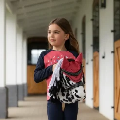 Hobby Horse*LeMieux - Bonnet anti-mouches pour Hobby Horse cranberry Rose