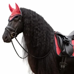 New - Bonnet pour chevaux Classic cranberry Bonnets Pour Chevaux